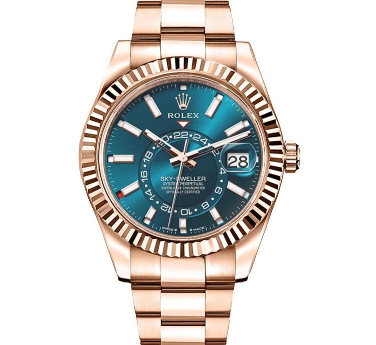 Rolex Sky-dweller 42mm Blue Dial 336935 Rolex Oyster Bracelet