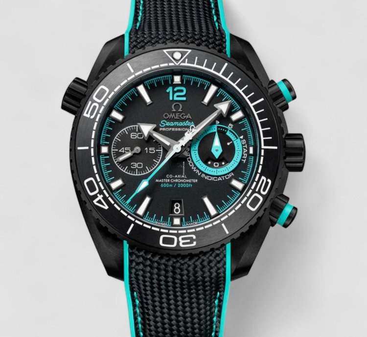Omega Seamaster Planet Ocean Chronograph 600m Co-axial Master Chronometer Chronograph 45 5mm Mens Watch
