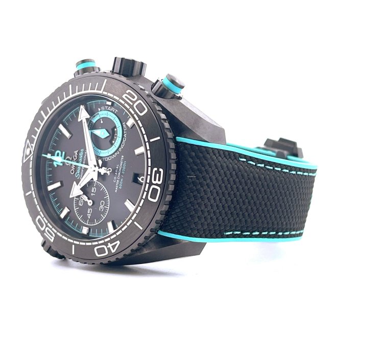 Omega Seamaster Planet Ocean Chronograph Entz Deep Black Nearly Unworn Full Set 2024