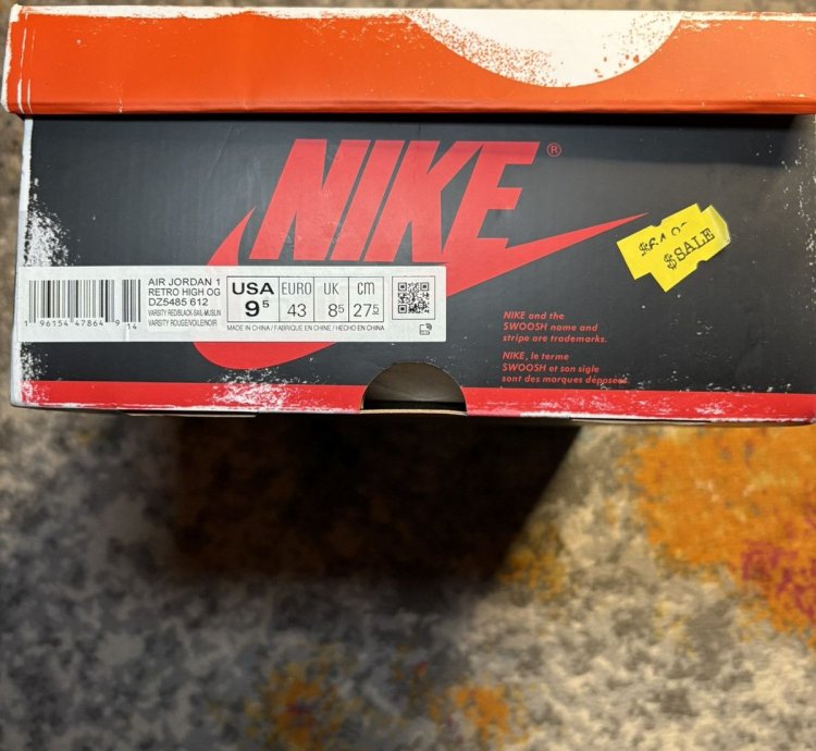 Air Jordan 1 Lost And Found Size 9 5