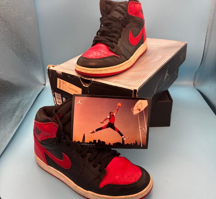 Air Jordan 1 Retro 2001 Bred M8 W9 5