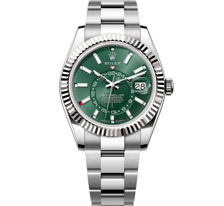 Rolex Sky-dweller 42mm Green Dial Oyster Bracelet 336934