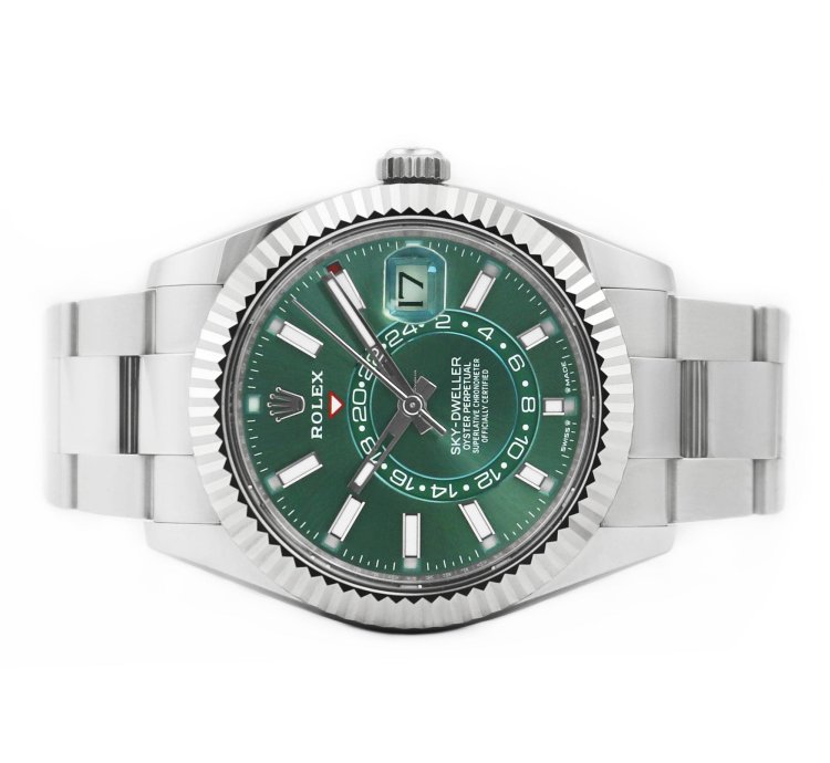 Rolex Sky-dweller 42mm Green Dial Ref 336934 - Full Set - 2024 - Unworn