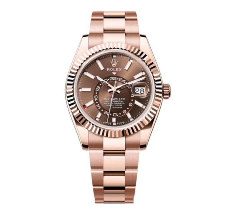 Rolex Sky-dweller 42mm Rose Gold 326935 Chocolate Dial 2023