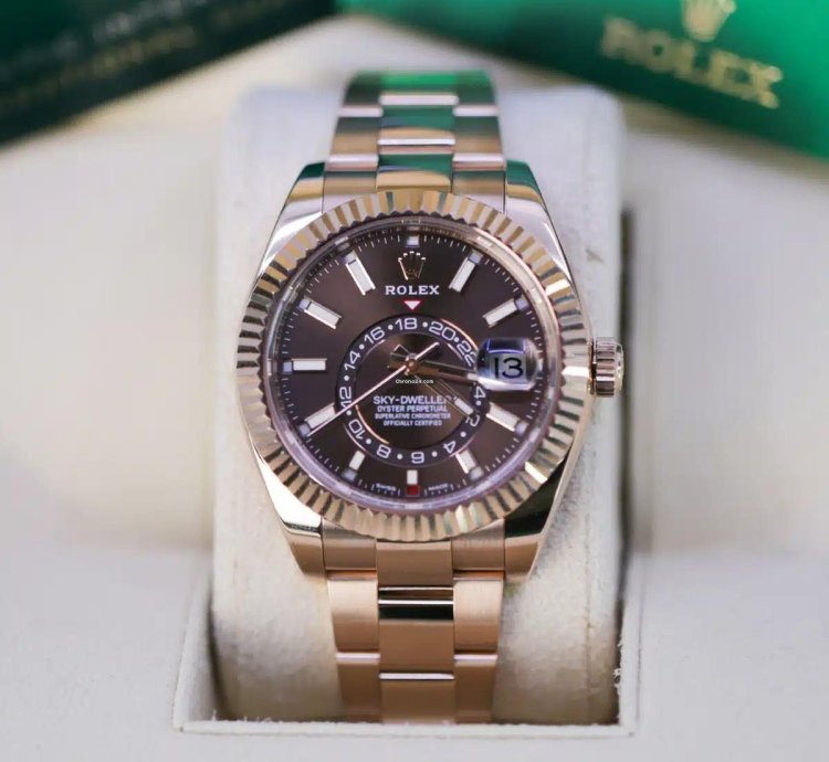 Rolex Sky-dweller 42mm Rose Gold 326935 Chocolate Dial 2023