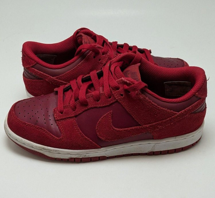 Youth Nike Sb Dunk Low Top Gs Gym Red Running Shoes Size 6y