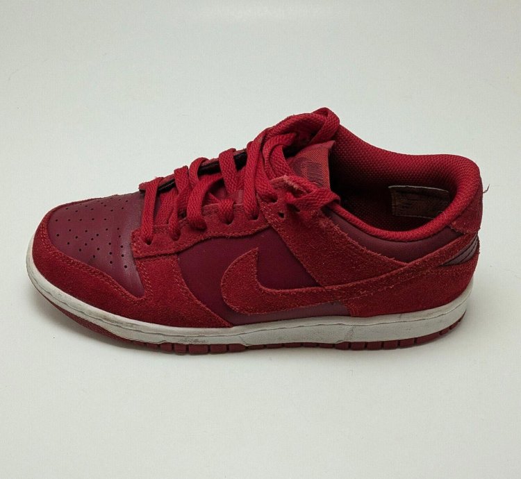 Youth Nike Sb Dunk Low Top Gs Gym Red Running Shoes Size 6y