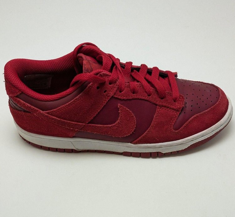 Youth Nike Sb Dunk Low Top Gs Gym Red Running Shoes Size 6y