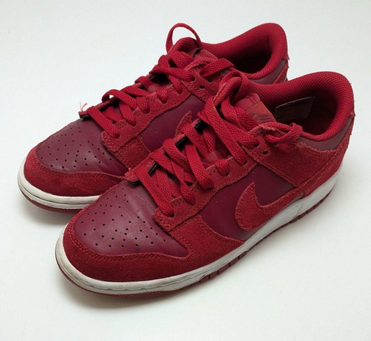 Youth Nike Sb Dunk Low Top Gs Gym Red Running Shoes Size 6y