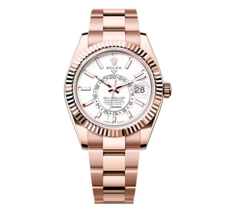 Rolex Sky-dweller 42mm Rose Gold White Dial 336935 New 2024