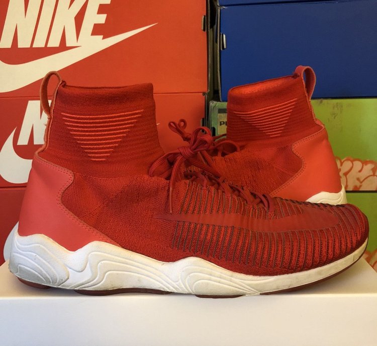 Zoom Air Mercurial Xi Flyknit University Red Us11