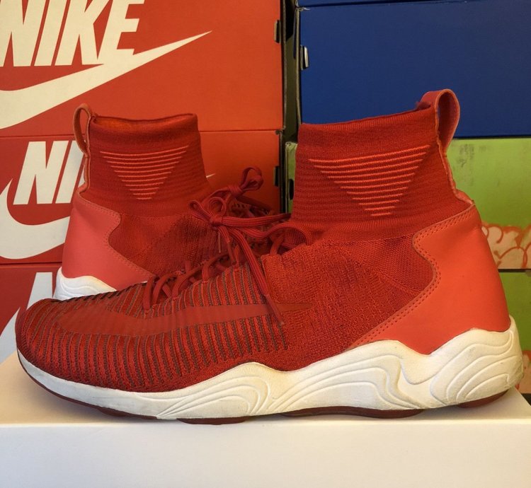 Zoom Air Mercurial Xi Flyknit University Red Us11