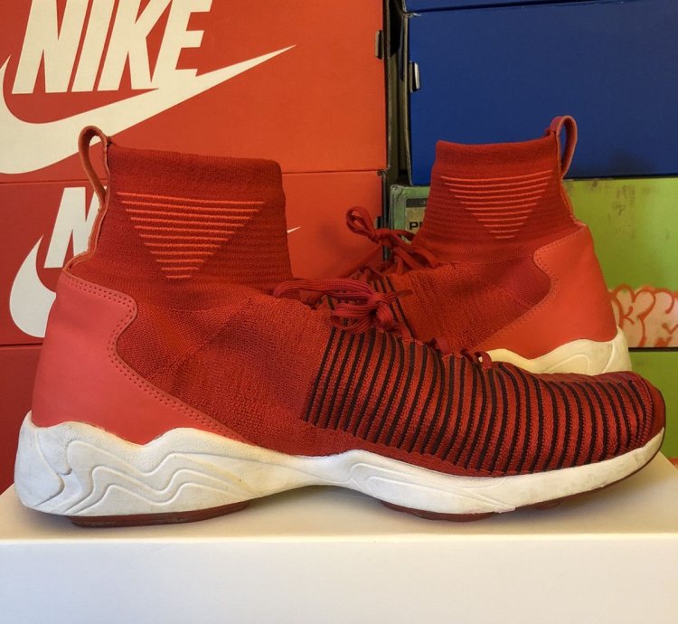 Zoom Air Mercurial Xi Flyknit University Red Us11