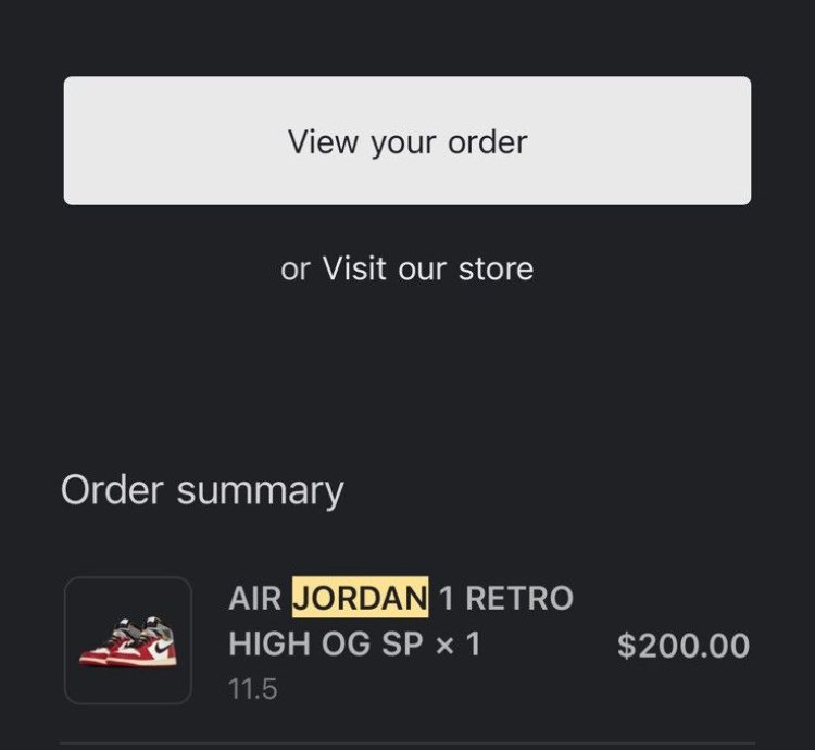 Air Jordan 1 Retro High Og Sp Union Shadow
