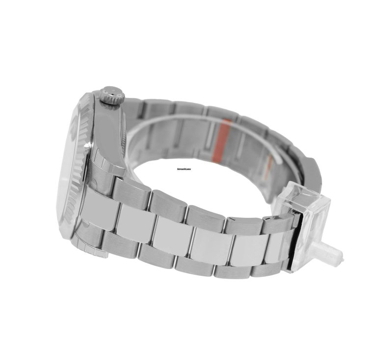 Rolex Sky-dweller 42mm White Gold Steel Blue Index Dial Fluted Bezel 336934