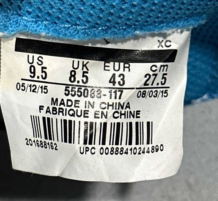 Air Jordan 1 Retro High Og Unc 15 Size 9 5