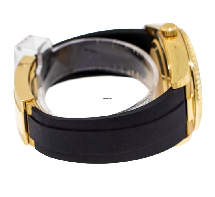 Rolex Sky-dweller 42mm Yellow Gold Black Index Dial Fluted Bezel 326238