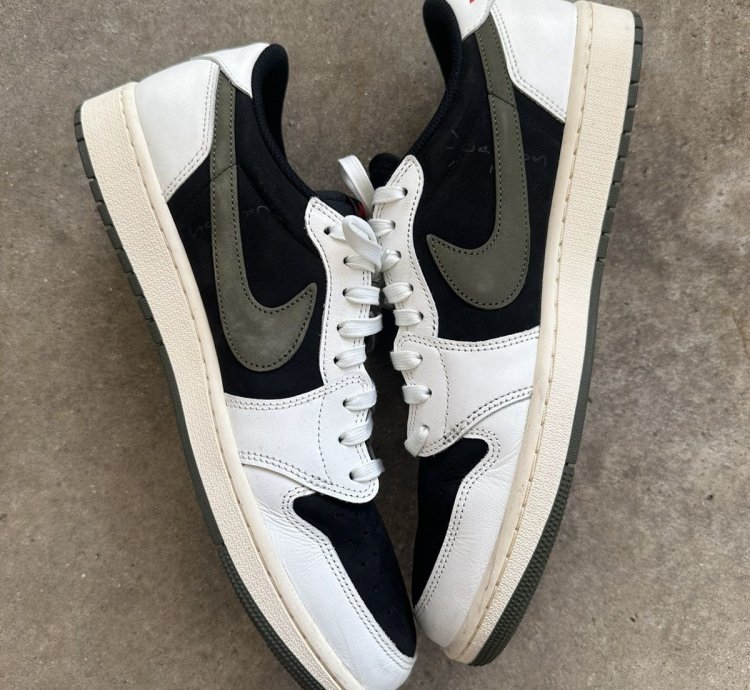 Air Jordan 1 Retro Low Travis Scott Olive Size 14w 12 5m