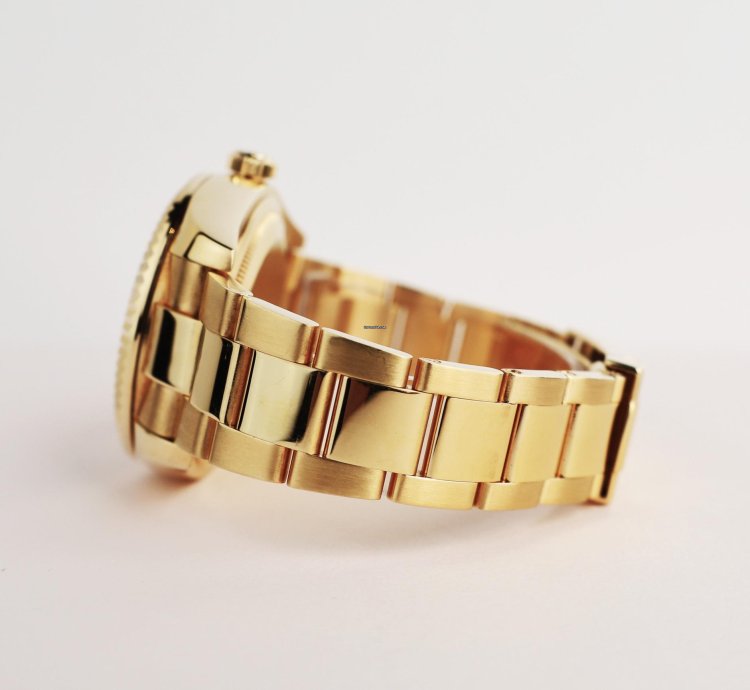 Rolex Sky-dweller 42mm Yellow Gold Fluted Bezel Champagne Arabic Dial 326938