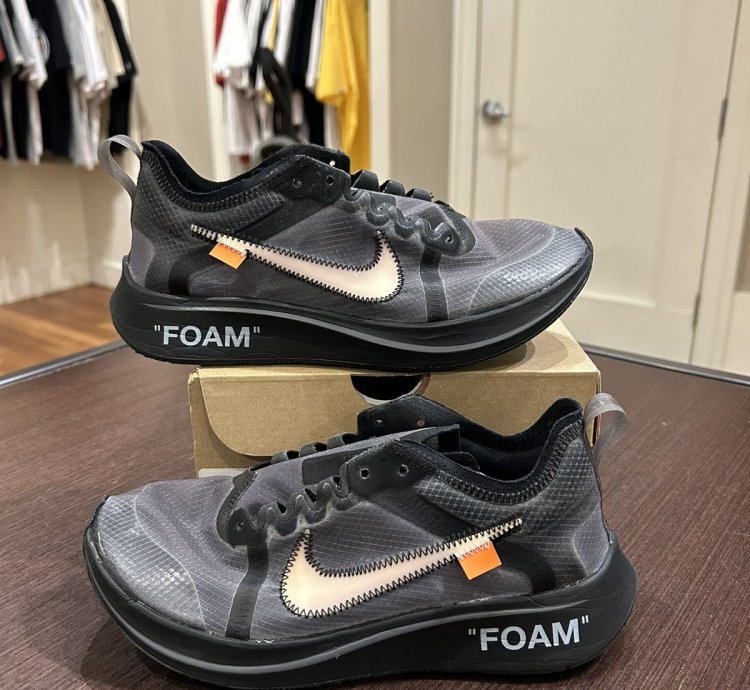 Zoom Fly Off White Black Silver