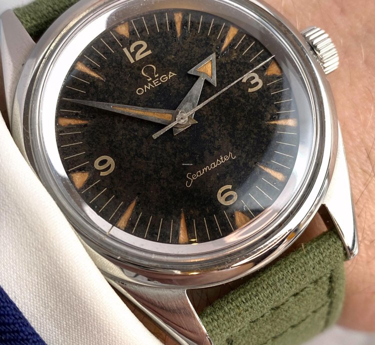 Omega Seamaster Railmaster Broad Arrow Seamaster Railmaster 2914 Vintage Paf Pakistani Airforce Chocolate Dial Extract 2914