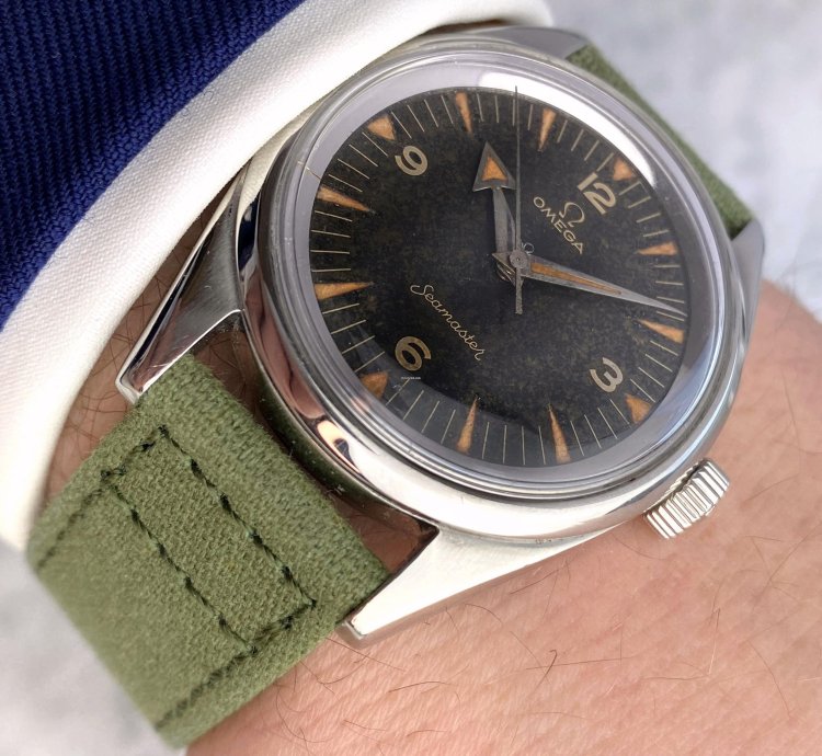 Omega Seamaster Railmaster Broad Arrow Seamaster Railmaster 2914 Vintage Paf Pakistani Airforce Chocolate Dial Extract 2914