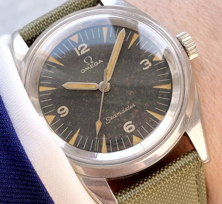 Omega Seamaster Railmaster Extrem Seltene Seamaster Railmaster Paf Tropical Dial 135004 Extract Pakistan Air Force 135 004
