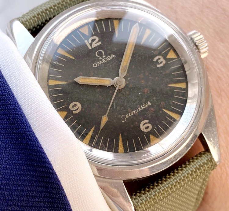 Omega Seamaster Railmaster Extrem Seltene Seamaster Railmaster Paf Tropical Dial 135004 Extract Pakistan Air Force 135 004