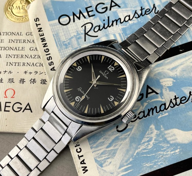 Omega Seamaster Railmaster Ref 135004-63 Original Certificate 7912 Flatlink No 6 Endlinks