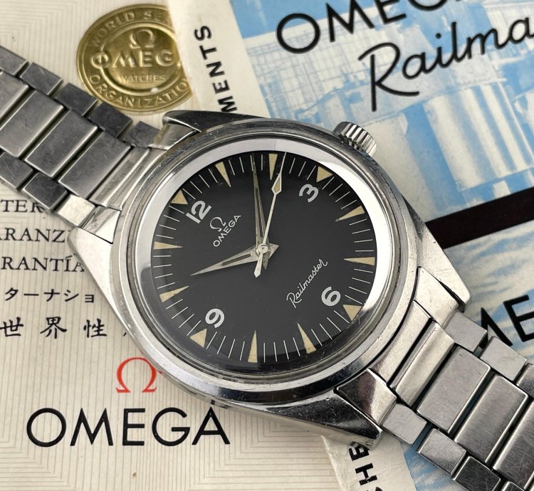 Omega Seamaster Railmaster Ref 135004-63 Original Certificate 7912 Flatlink No 6 Endlinks