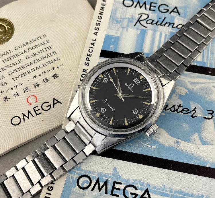 Omega Seamaster Railmaster Ref 135004-63 Original Certificate 7912 Flatlink No 6 Endlinks