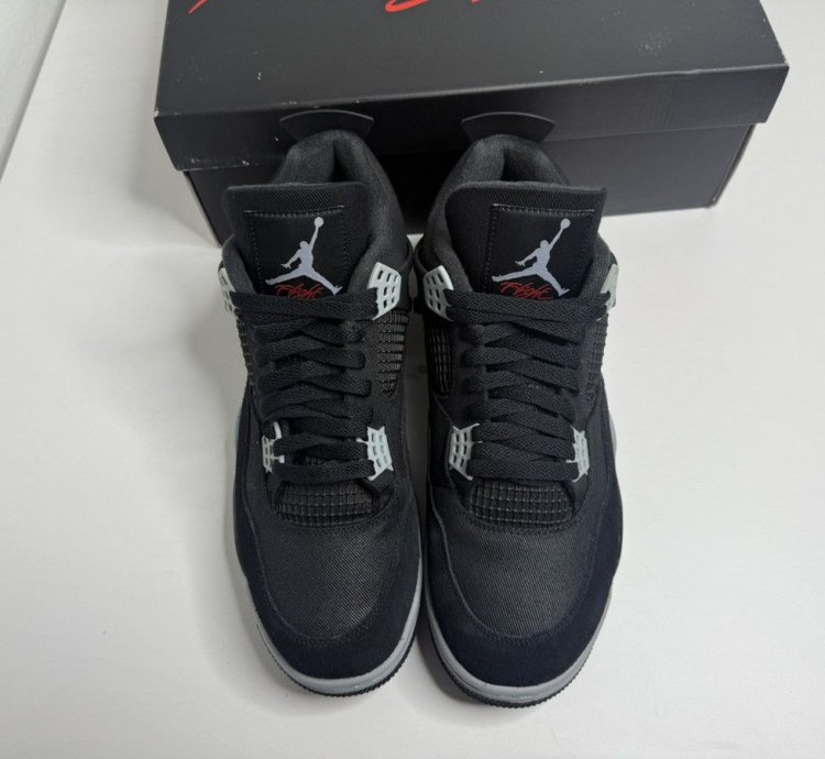 Air Jordan 4 Black Canvas