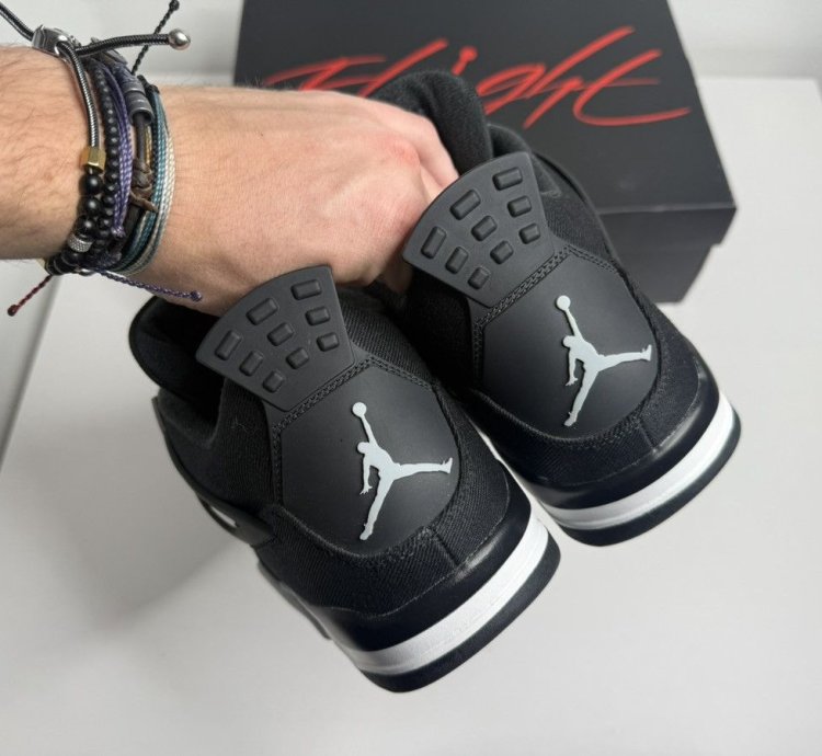 Air Jordan 4 Black Canvas