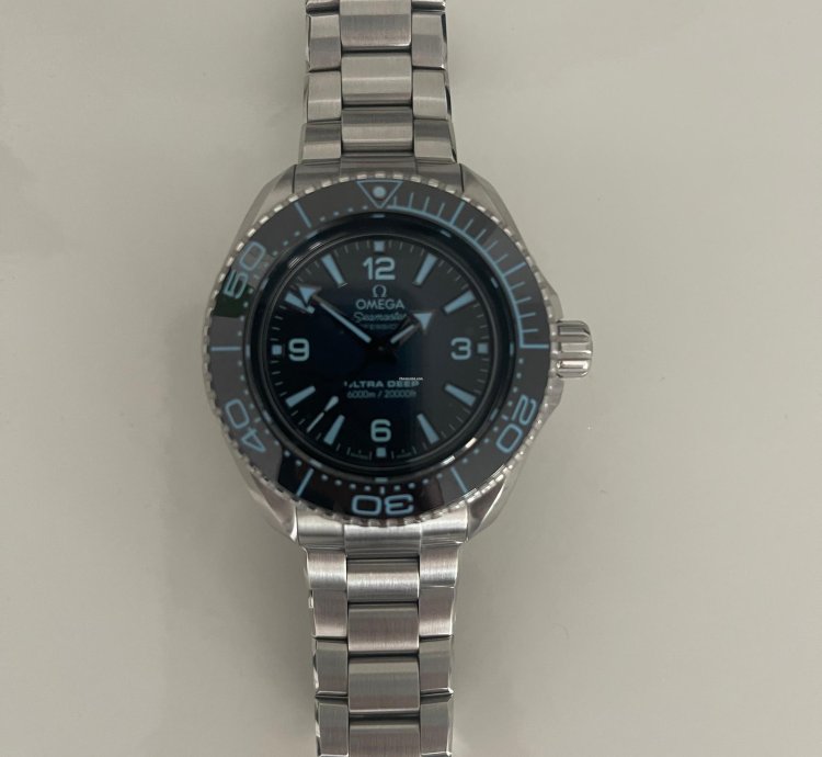 Omega Seamaster Ultra Deep 6000m Planet Ocean 6000m Summer Blue Ultra Almost New Mint Condition With Original Box And Papers