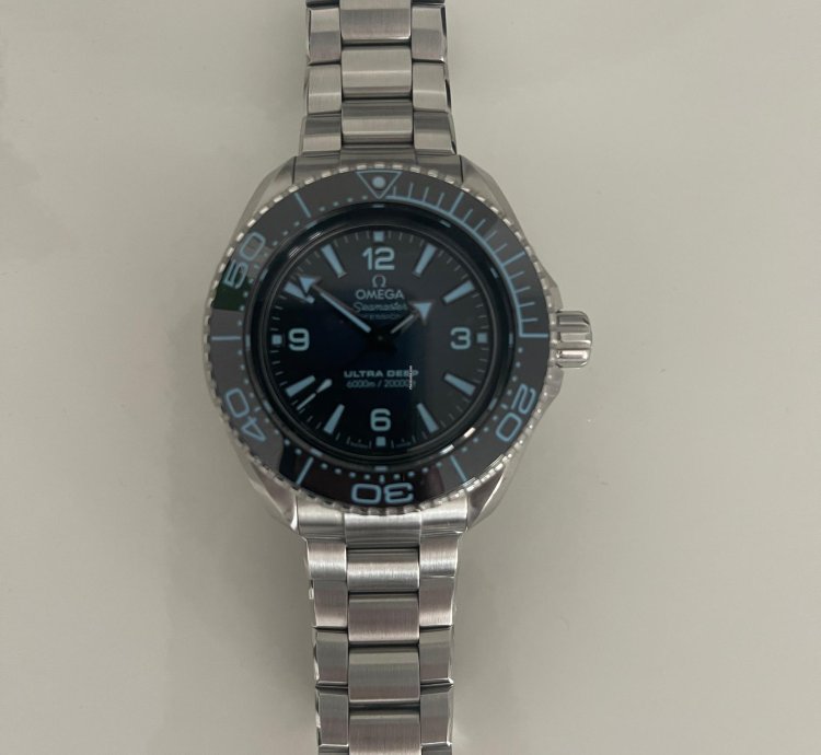 Omega Seamaster Ultra Deep 6000m Planet Ocean 6000m Summer Blue Ultra Almost New Mint Condition With Original Box And Papers