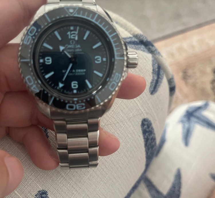 Omega Seamaster Ultra Deep 6000m Planet Ocean 6000m Summer Blue Ultra Almost New Mint Condition With Original Box And Papers