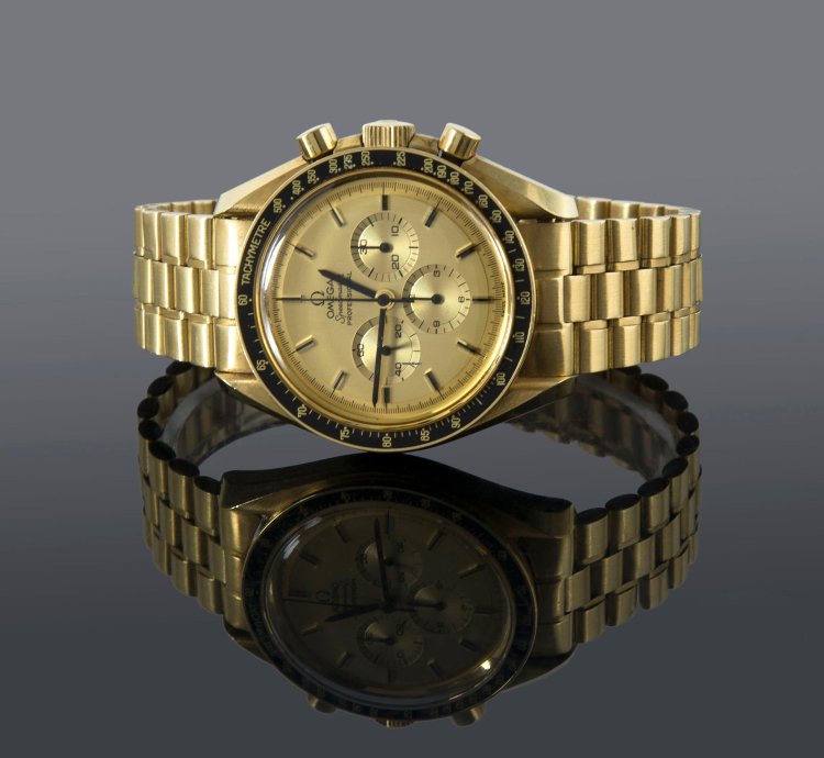 Omega Speedmaster 1980 Jubile-345 08 02 Speedmaster 18kts Gold