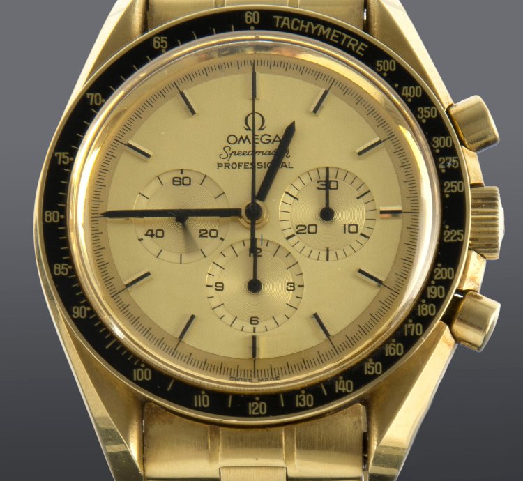 Omega Speedmaster 1980 Jubile-345 08 02 Speedmaster 18kts Gold