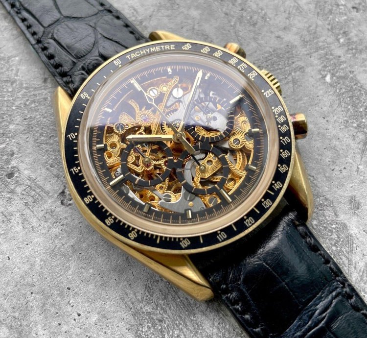 Omega Speedmaster 1992 Speedmaster Gold Skeleton 3696 50 81 Armin Strom - 50 Pieces Made