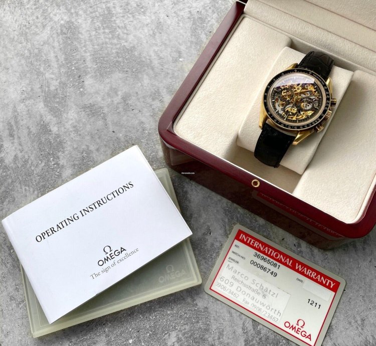 Omega Speedmaster 1992 Speedmaster Gold Skeleton 3696 50 81 Armin Strom - 50 Pieces Made