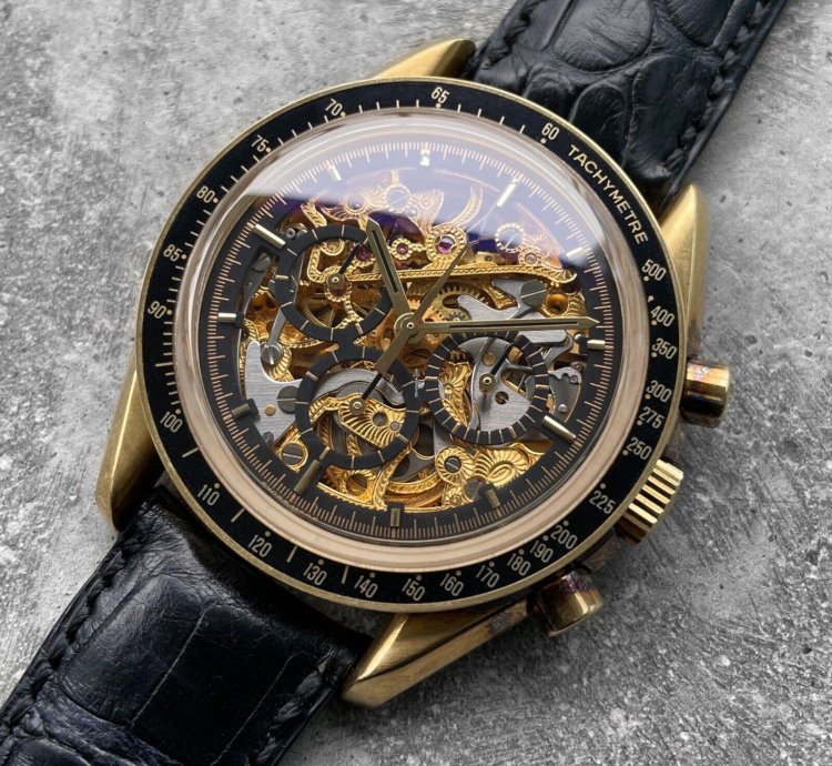 Omega Speedmaster 1992 Speedmaster Gold Skeleton 3696 50 81 Armin Strom - 50 Pieces Made