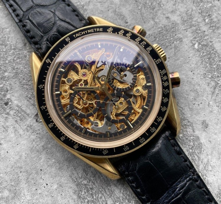 Omega Speedmaster 1992 Speedmaster Gold Skeleton 3696 50 81 Armin Strom - 50 Pieces Made