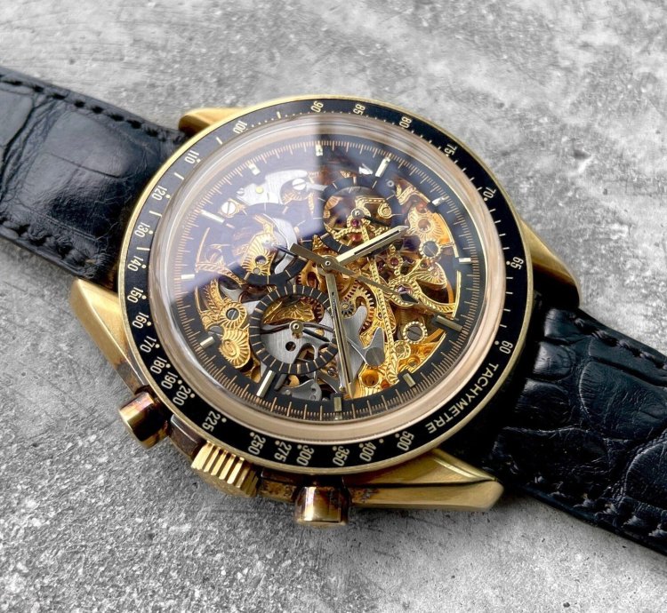 Omega Speedmaster 1992 Speedmaster Gold Skeleton 3696 50 81 Armin Strom - 50 Pieces Made