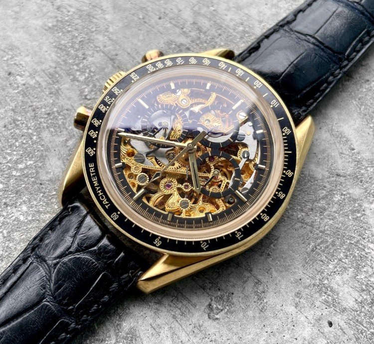 Omega Speedmaster 1992 Speedmaster Gold Skeleton 3696 50 81 Armin Strom - 50 Pieces Made