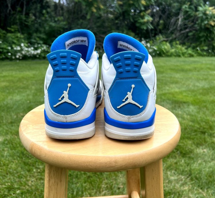 Air Jordan 4 Retro Military Blue 2012 Men Shoes -size 12