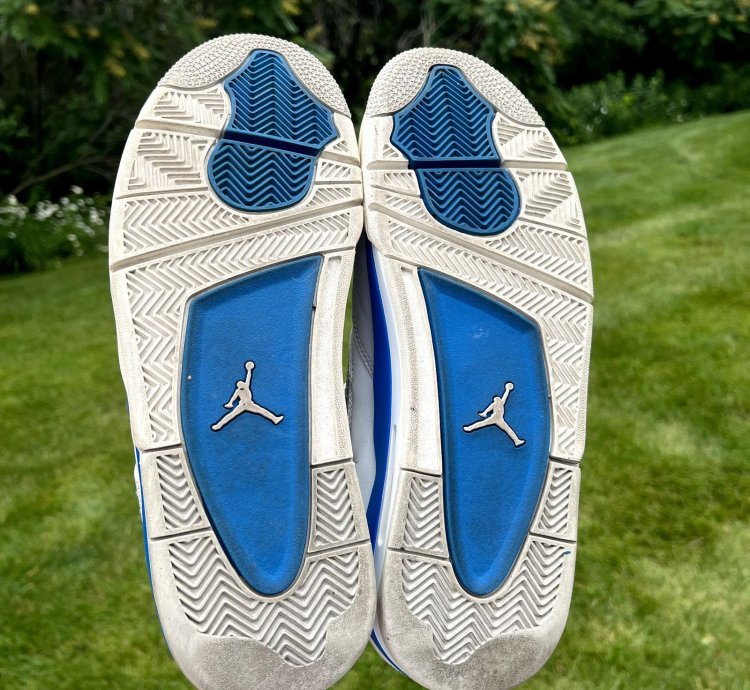 Air Jordan 4 Retro Military Blue 2012 Men Shoes -size 12