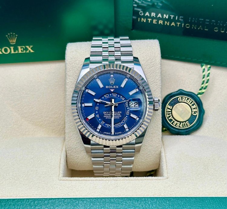 Rolex Sky-dweller Blue Dial Jubilee