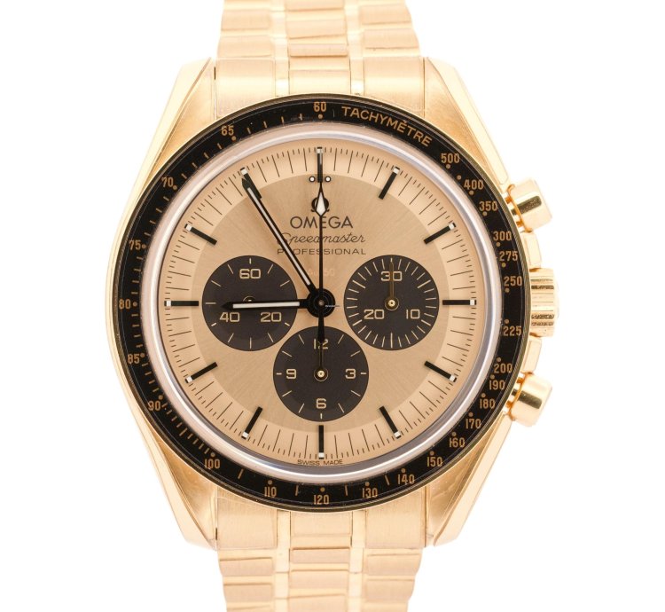Omega Speedmaster 2024 Papers Omega Speedmaster Moonshine 18k Yellow Gold 310 60 42 50 99 002 Box