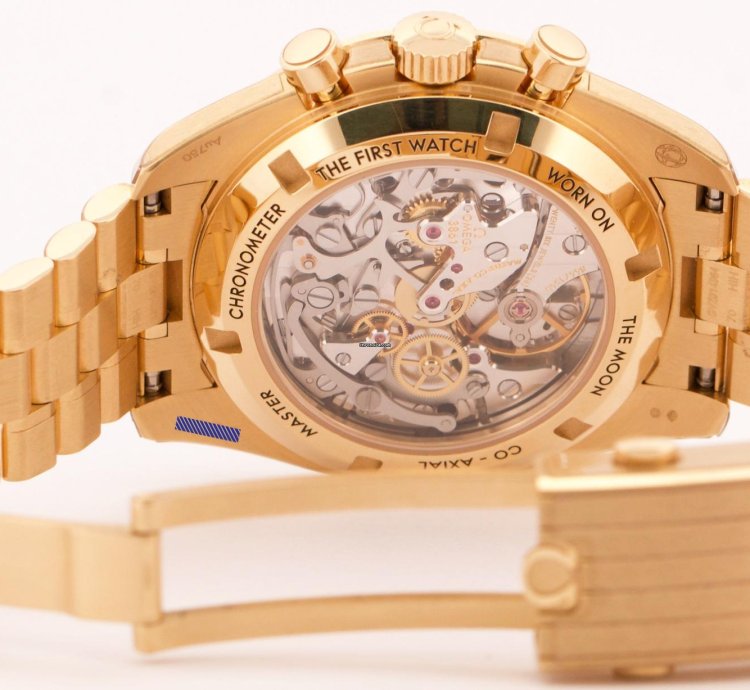 Omega Speedmaster 2024 Papers Omega Speedmaster Moonshine 18k Yellow Gold 310 60 42 50 99 002 Box