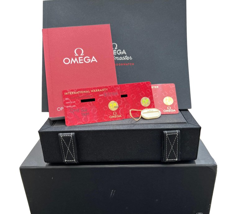 Omega Speedmaster 2024 Papers Omega Speedmaster Moonshine 18k Yellow Gold 310 62 42 50 99 001 Box